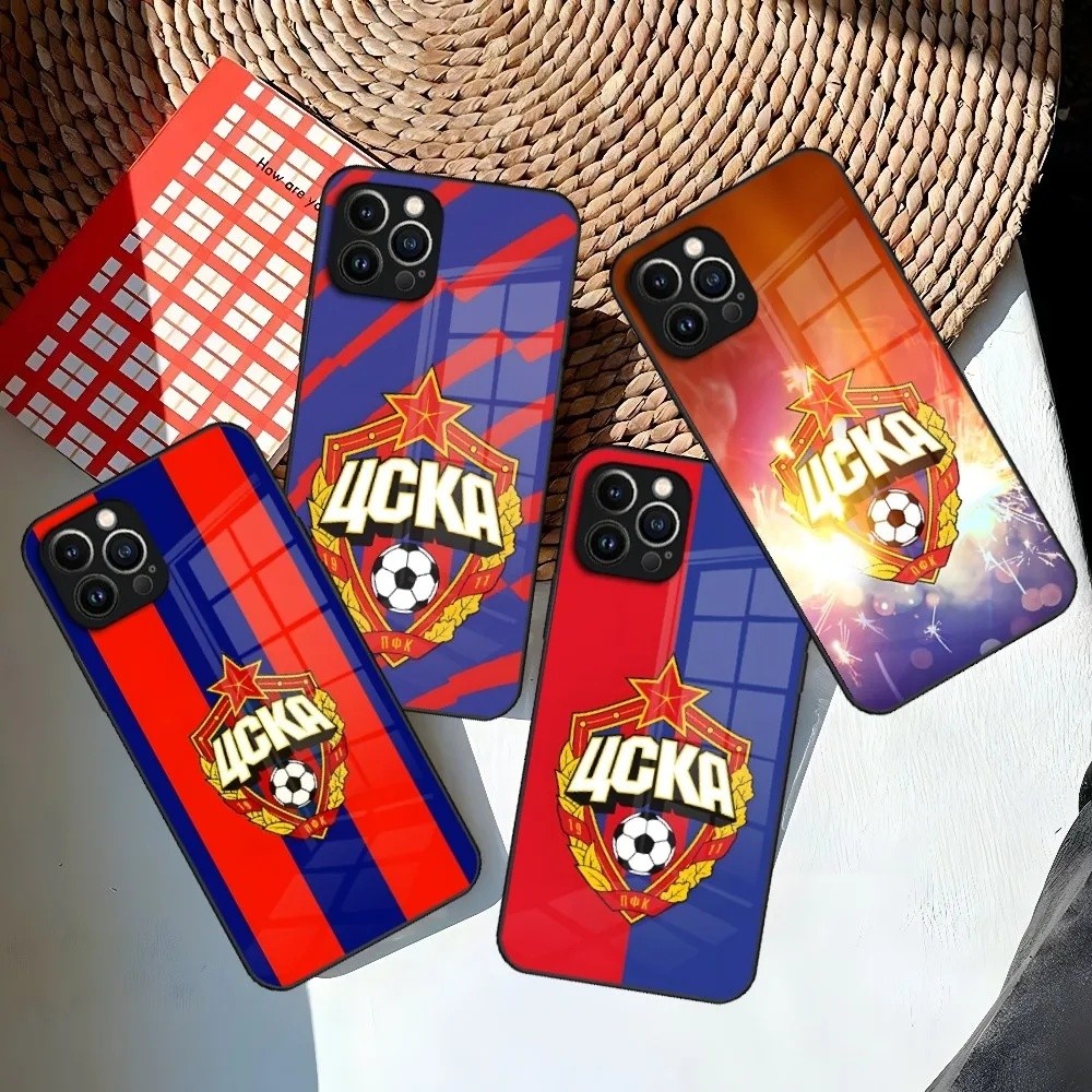 BK-1 Moscow Football PFC CSKA Ốp Điện Thoại Cho Iphone 15 14 12 11 13 Pro Max Mini X 8 Xr Xs 7 Puls 