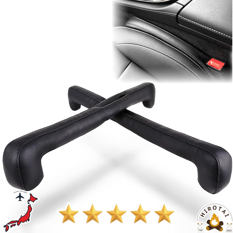 Aurax Universal Car Seat Gap Filler & Console Cushion — Double-Head PU Leather Seat Side Pad, Preven