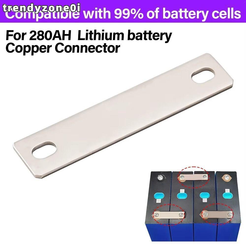Thanh nối pin TRENDYZONE0I, Đầu nối thanh xe buýt phẳng M6, Đầu nối thanh đồng mạ niken Lifepo4 Cell