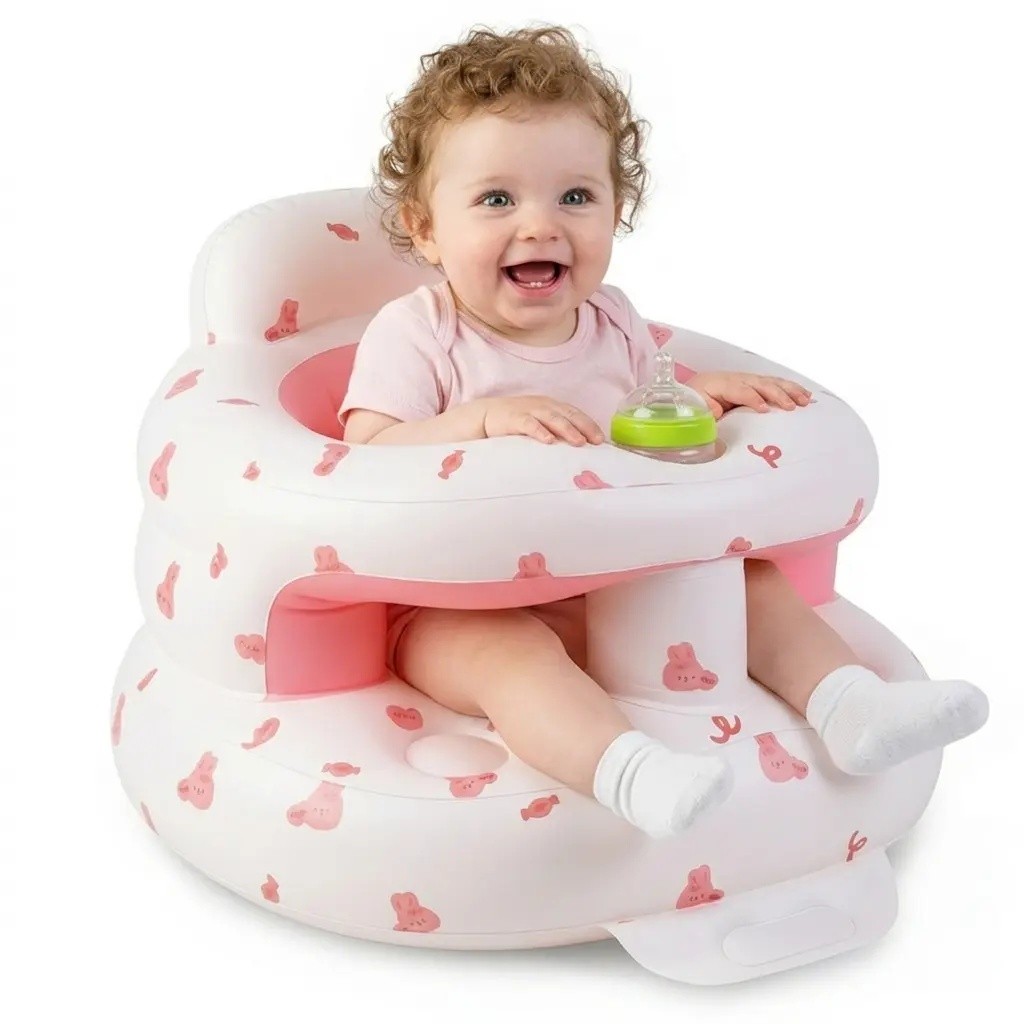 Bơm HơiBabySeatforBabies3-36Months, FloorChairwithBuilt-inAirPp, InfantSupportSetforSitting & Learni