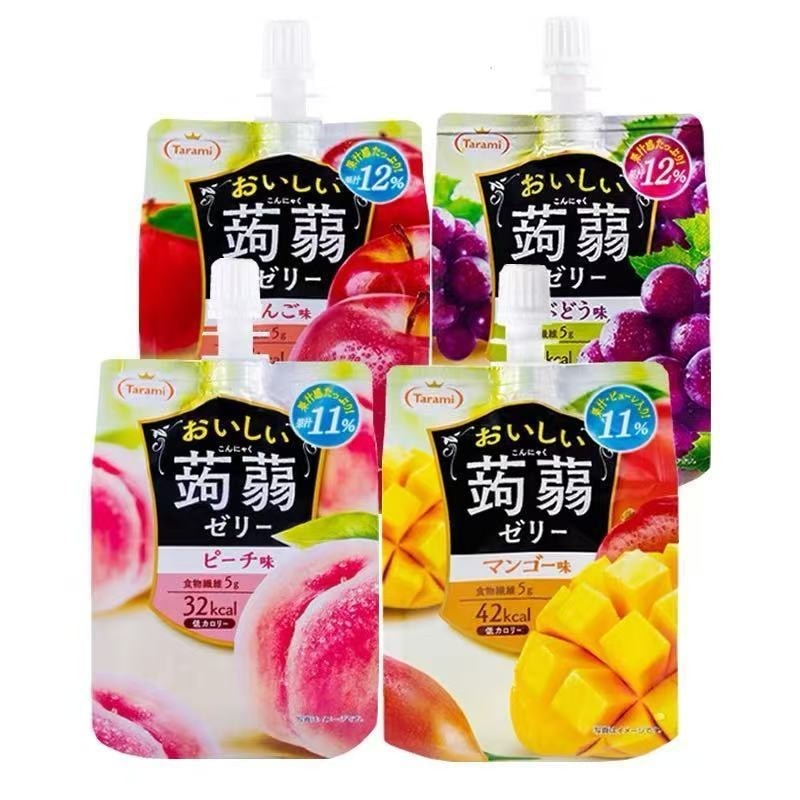 Nhập Khẩu Tarami Tarami Dorami Dorami Thạch Hương Vị Trái Cây Ít Calo Hút Konjac Jelly Snacks 0720