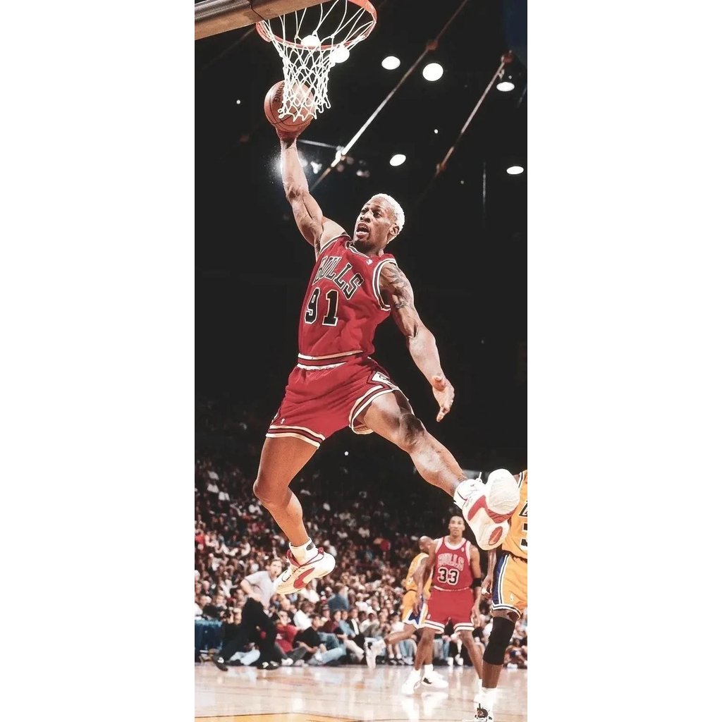 Dennis Rodman (Dennis Rodman) Retro Jersey NBA League Hot Press Jersey Đồng bộ ánh sáng vuông dữ liệ