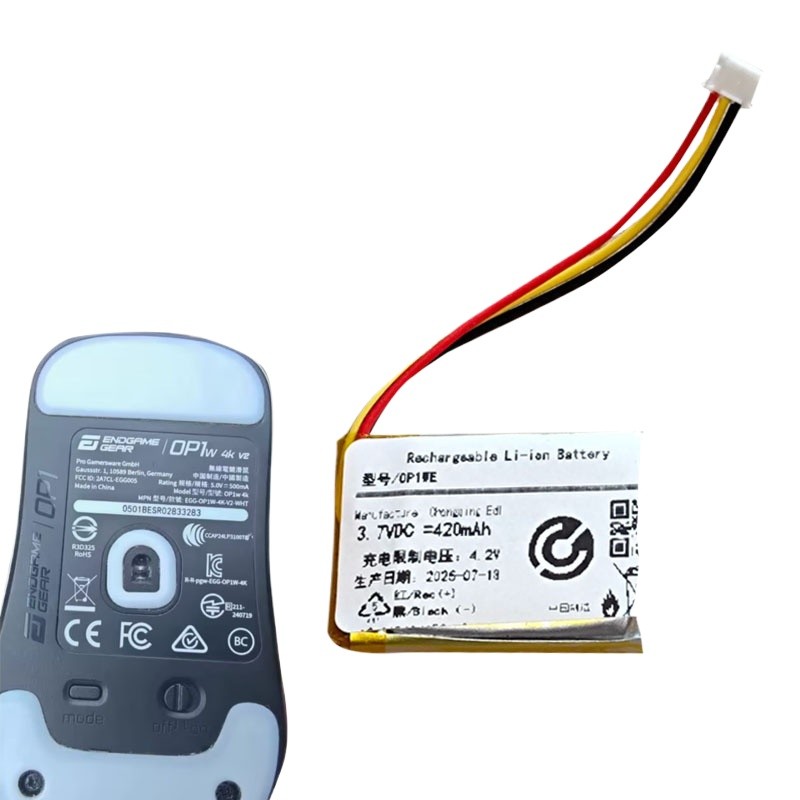 [Hàng có sẵn] Thích hợp cho pin chuột chơi game không dây ENDGAME GEAR OP1WE 420mAh