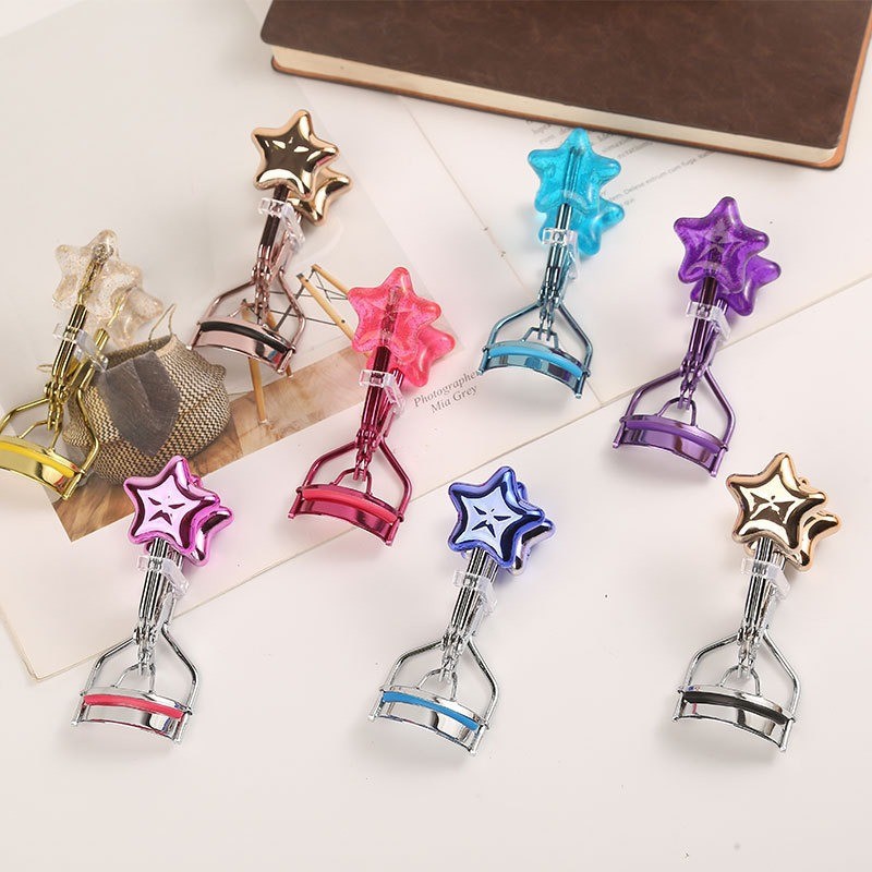 Preferred#Long-lasting curling eyelash curler, electroplated five-pointed star eyelash curler, all-i