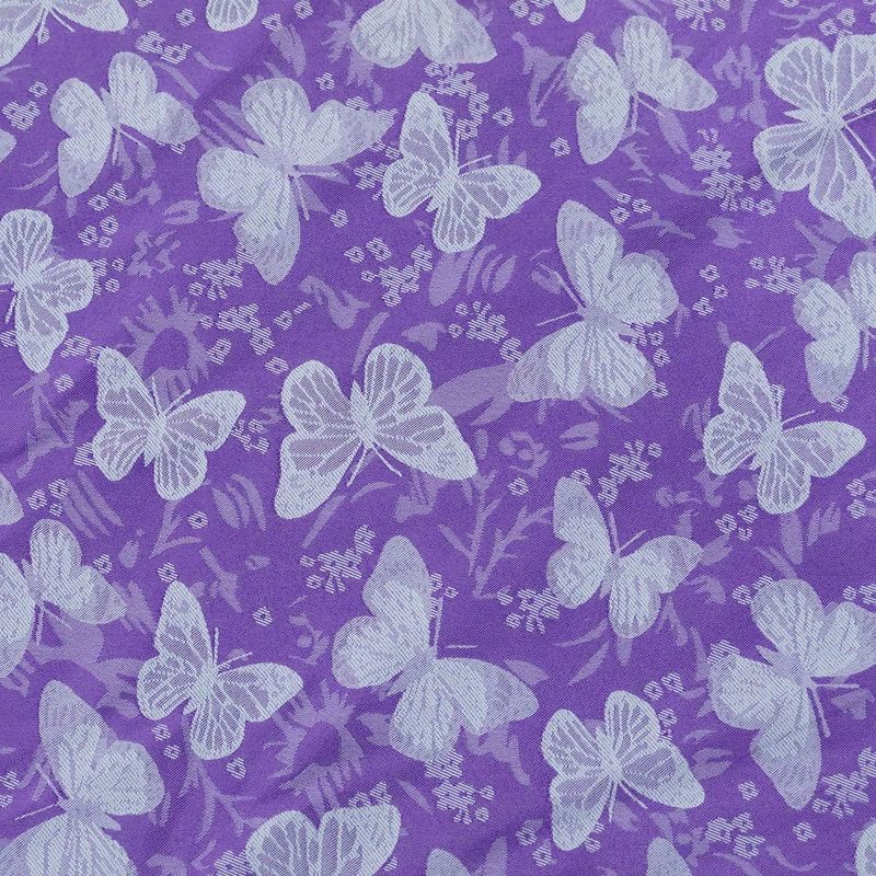 Hai Màu Bướm Jacquard Vải Cationic Satin Jacquard Bộ Đồ Ngủ Đầm Áo Hanfu Sườn Xám Vải Jacquard
