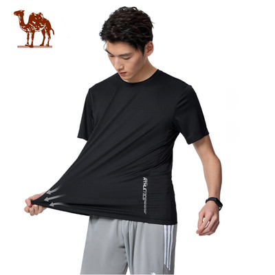 CAMEL CROWN Thể Thao Nhanh Khô Áo Thun Nam Nữ Tay Ngắn Làm Mát Thể Dục Chạy Ngoài Trời Top