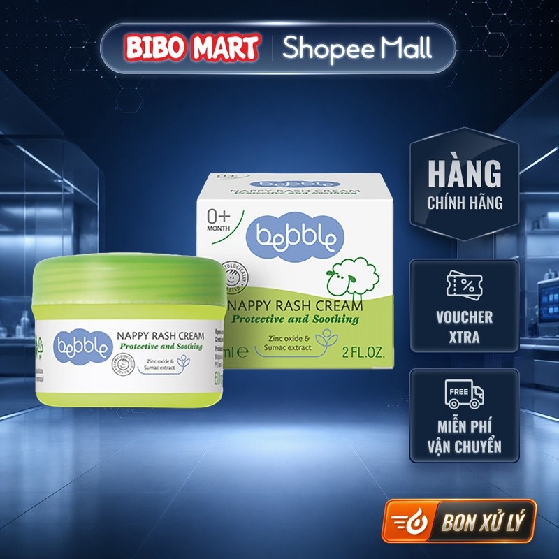 [KOL] Kem trị hăm mẩn ngứa Bebble 60ml - BM005