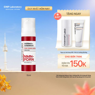 [CNP] Tinh chất đàn hồi NMN se khít lỗ chân lông CNP Laboratory D.A Pore Firming Ampoule NMN PDRN 15ml/30ml