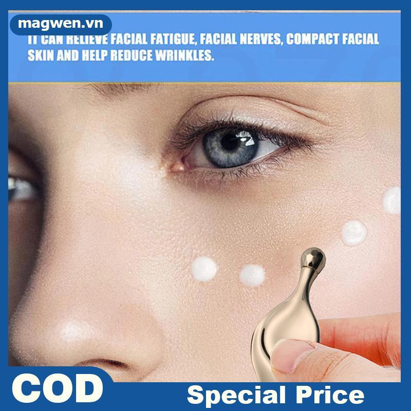 Magwen Kim Loại Gua Sha Ban Máy Mát Xa Mặt Bóng Con Lăn Hợp Kim Kẽm Cạp Nâng Cơ Mặt Massage Làm Đẹp 