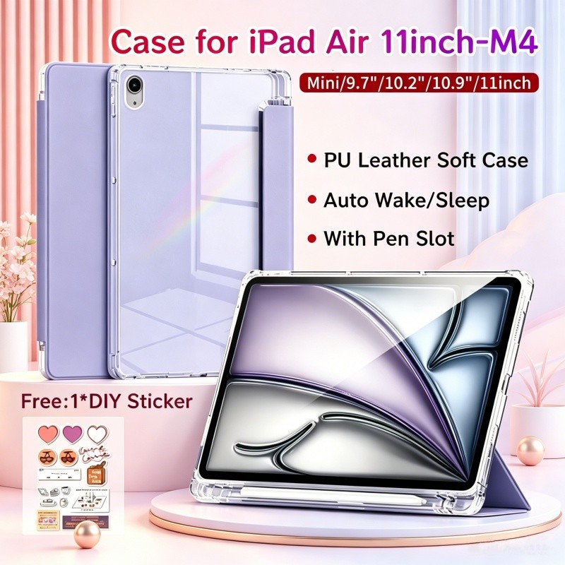 Ốp điện thoại Cho iPad Air 11inch M4 / M3 Có Khe Cắm Bút Vỏ Bảo Vệ Từ Tính Cho iPad 11th A16 11inch 