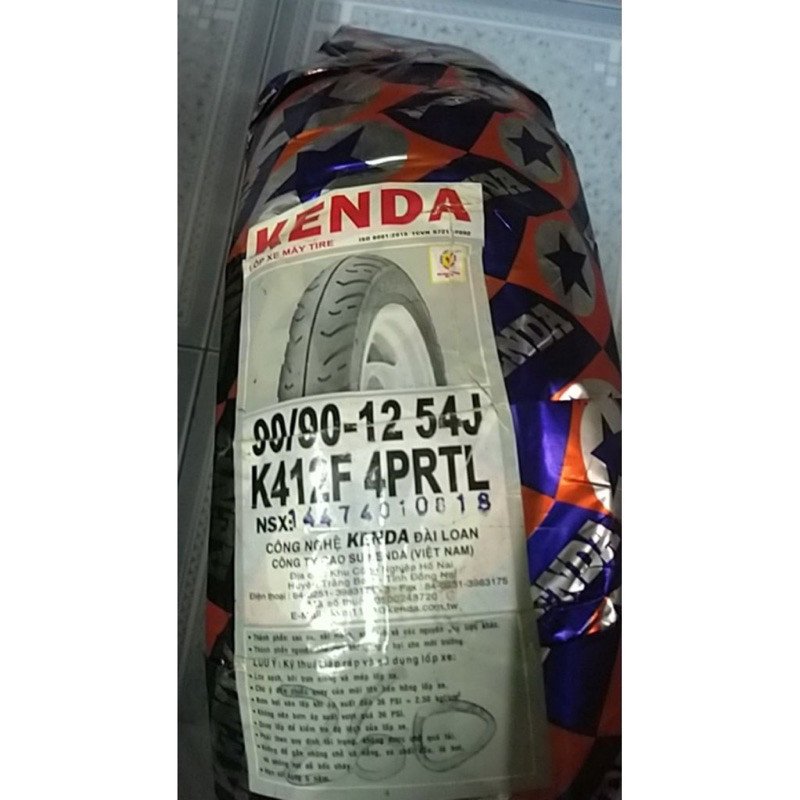 vỏ xe máy 90/90 12 kenda honda tay ga .