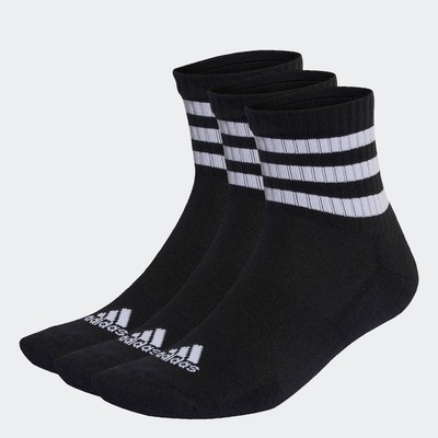 adidas Phong cách sống & Bóng rổ Bộ 3 Đôi Tất Cổ Thấp Lót Đệm 3 Sọc Sportswear Unisex Đen IC1317
