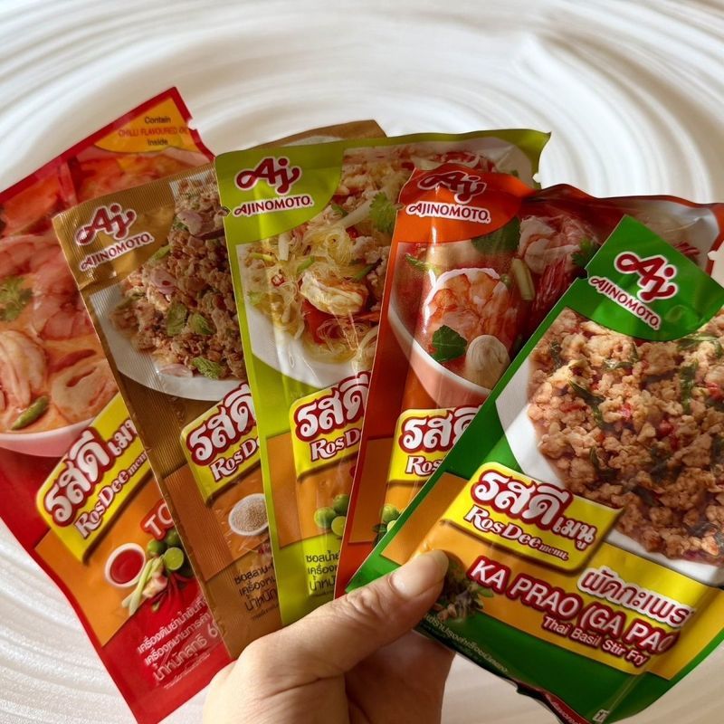 Ajinomoto Phong Cách Thái Ném Lá Basil Cà Ri Thịt Nướng Thành Phần Thái Basil Khuấy-Frying Thành Phầ