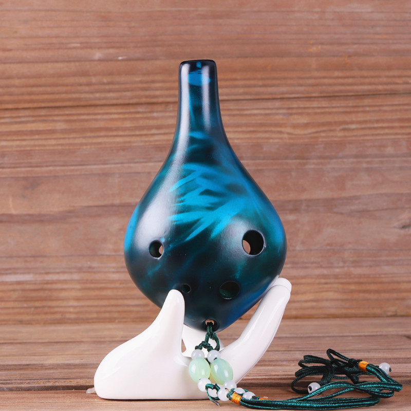Mới Xanh Rơm Hương Sáu Lỗ Ocarina Người Mới Bắt Đầu Giảng Dạy Ocarina 6 Lỗ Hướng Dẫn Miễn Phí WZEO