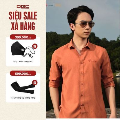 Áo Sơ Mi Dài Tay Nam DGC Dáng Ôm Slim Fit, Vải Mềm, Ít Nhăn Nhàu, Thoáng Khí Co Giãn Nhẹ - SASDBB14M