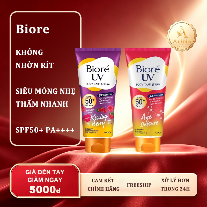Kem Chống Nắng Biore Mặt & Body Chống Nắng Hằng Ngày, Kiềm Dầu Nhẹ Và Giữ Da Thoáng Mịn