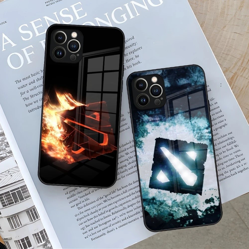 BK-1 Game Dota 2 Logo Ốp Lưng Điện Thoại Iphone 17 16 Air 15 14 12 11 13 Pro Max Mini X Xr Xs Se Pul