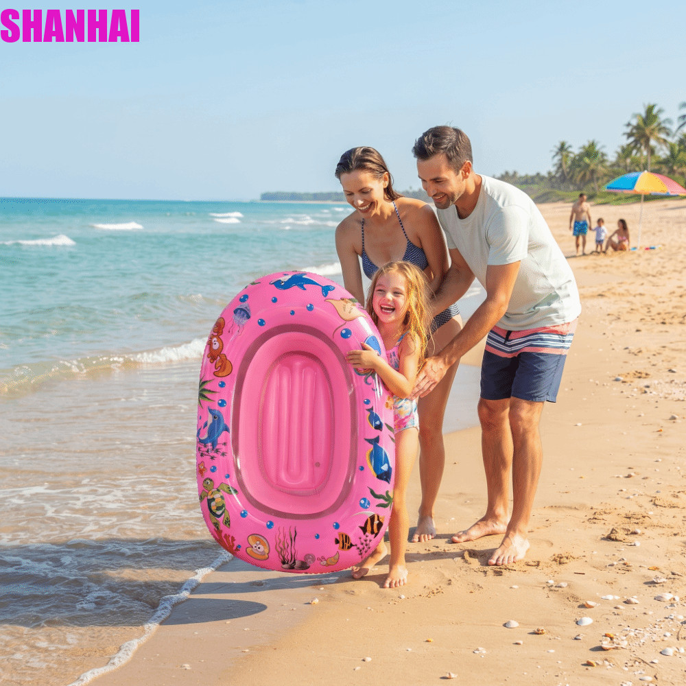 Kayak bơm hơi SHANHAI, Thiết kế vui nhộn di động Thuyền kayak trẻ em bơm hơi, Phong cách hoạt hình T