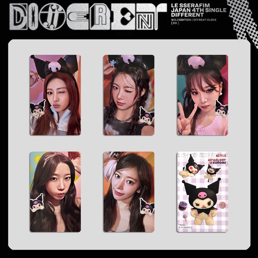 LE SSERAFIM Blazing DIFFERENT Album Photocard KUROMI Bonus Card First Press Limited Photocard