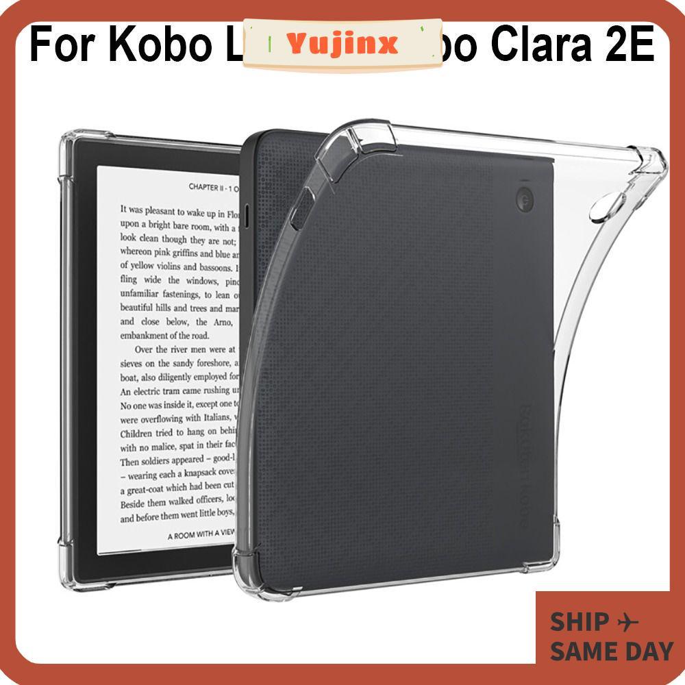YUJINX e-Reader, Ốp điện thoại chống sốc trong suốt, Vỏ bảo vệ mềm TPU Funda chuyên nghiệp cho Kobo 