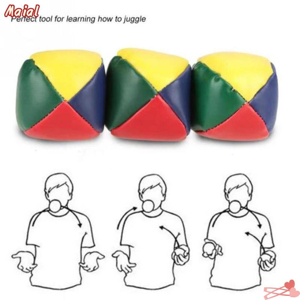 MAIAL 3 Quả bóng Juggling Vui nhộn Nhỏ Học cách Juggle Đồ chơi trẻ em