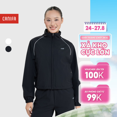 Áo khoác active nữ dài tay cổ cao CANIFA 6OT25W023
