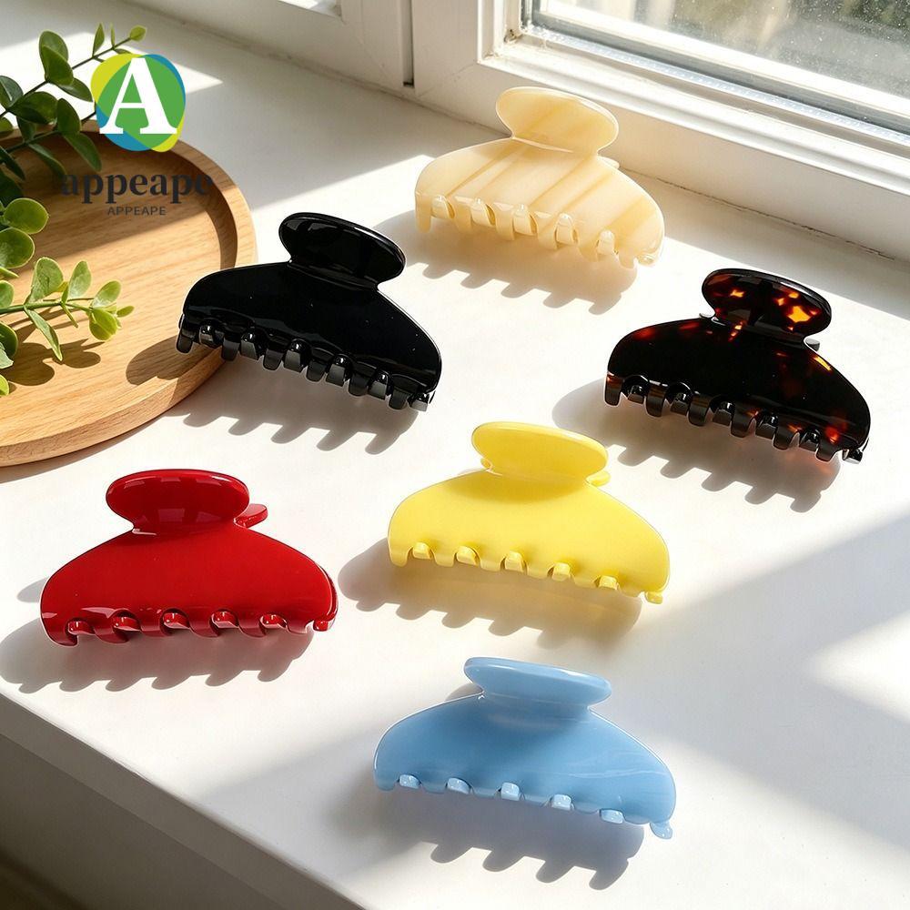 Kẹp Móng Vuốt Tóc APPEAPE, Chất Liệu Acetate Nhiều Màu Acetate Tóc Acetate, Kích Thước 7.5cm Phong C