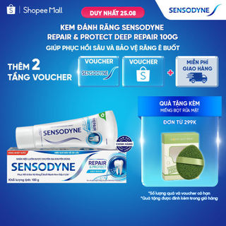Kem đánh răng SENSODYNE Repair & Protect Deep Repair 100g giúp phục hồi sâu và bảo vệ răng ê buốt