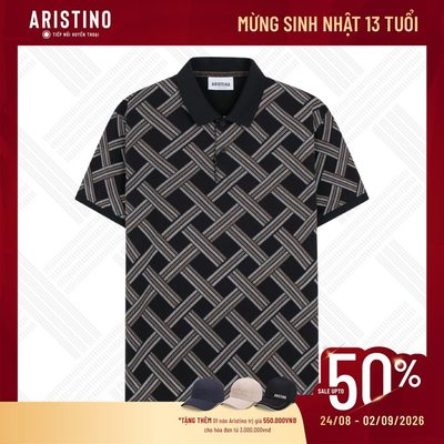 Áo Polo Nam Họa tiết Đan lát Aristino APS097AS2