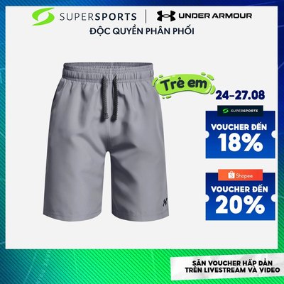 Quần Ngắn Bé Trai Under Armour Woven - Xám  - 1361812-035