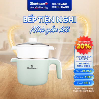 Nồi Điện Đa Năng Bluestone MPB-7233 - 600–720W - 1.2 Lít - Lòng Nồi INOX 304  - Bh 2 năm