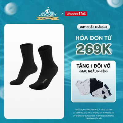 Vớ Cotton Cổ Vừa Feeling Good Jockey Noire - J4136