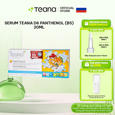 Serum Teana D6 Panthenol làm dịu, giảm viêm đỏ và phục hồi da 10ml/20ml