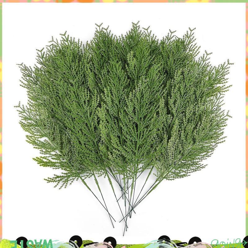 40 Cái Nhân Tạo Cedar Sprigs Giả Cedar Nhánh Cedar Cypress Thân Cây Thông Chọn Xanh
