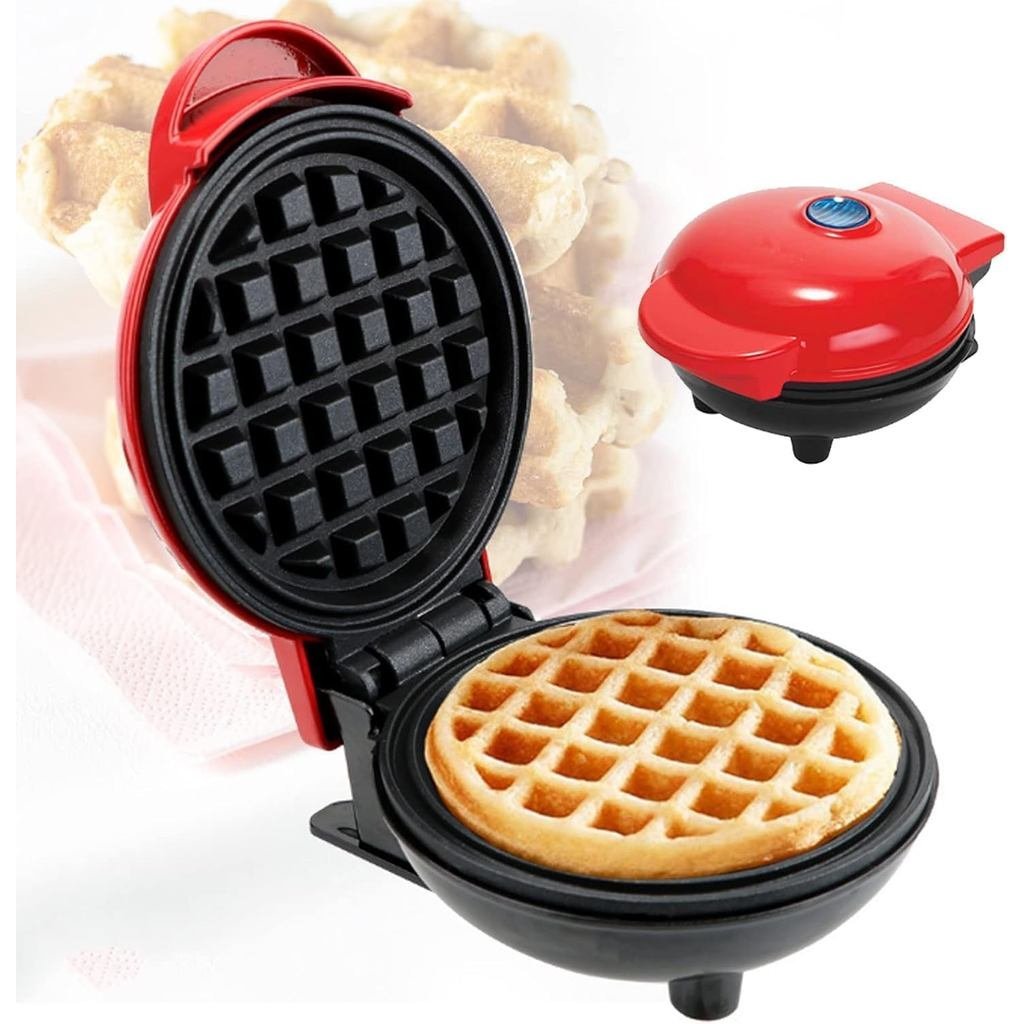 Electric Nonstick 4.5-inch Mini Waffle Maker, Belgian Waffles, Compact Design, Hash Browns, Keto, Sn