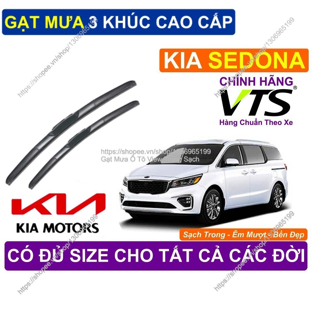 Gạt Mưa 3 Khúc Êm Mượt Kính Lái KIA SEDONA, Cặp Gạt Mưa 3 Khúc Kính Lái KIA SEDONA,  KIA SEDONA