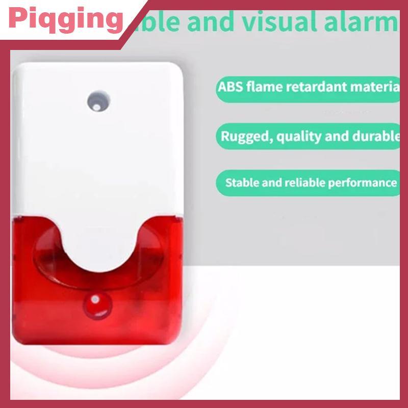 Báo động còi báo động nhấp nháy Nhấp nháy 103 DB Horn 12V / 24V / 220V Dây báo động nhấp nháy Đèn bá