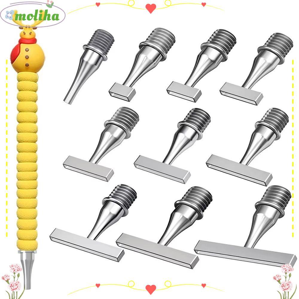 Phụ kiện mũi ren MOLIHA, Phụ kiện chữ thập DIY Craft Diamond Painting Dot Drill Tool, Bút thêu nghệ 