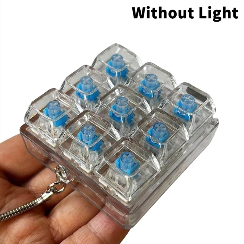 QUU 4 9Key Switches Test Samplers Bàn phím cơ Keyswitch Kiểm tra Móc khóa