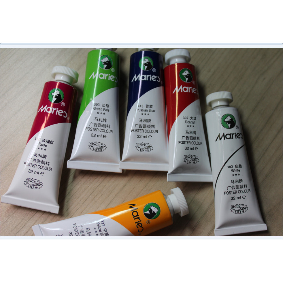 Marley 85 Gouache Pigment 32ML Quảng cáo cô đặc Gouache Paint Stick Pack Gouache Paint Paint Paint P