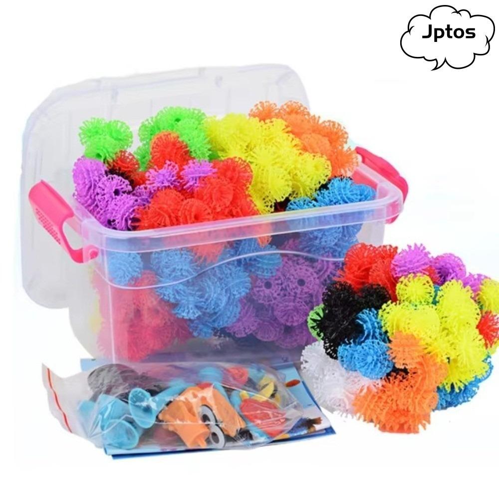 JPTOS Thorn Balls, DIY Assembly Đồ chơi bóng dính linh hoạt, Đồ chơi xây dựng tương tác DIY Puffer B