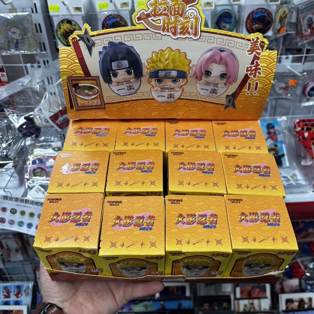 Mô hình mini Naruto Ramen Time blind box nhân vật Naruto Sasuke Sakura đồ chơi sưu tầm anime manga