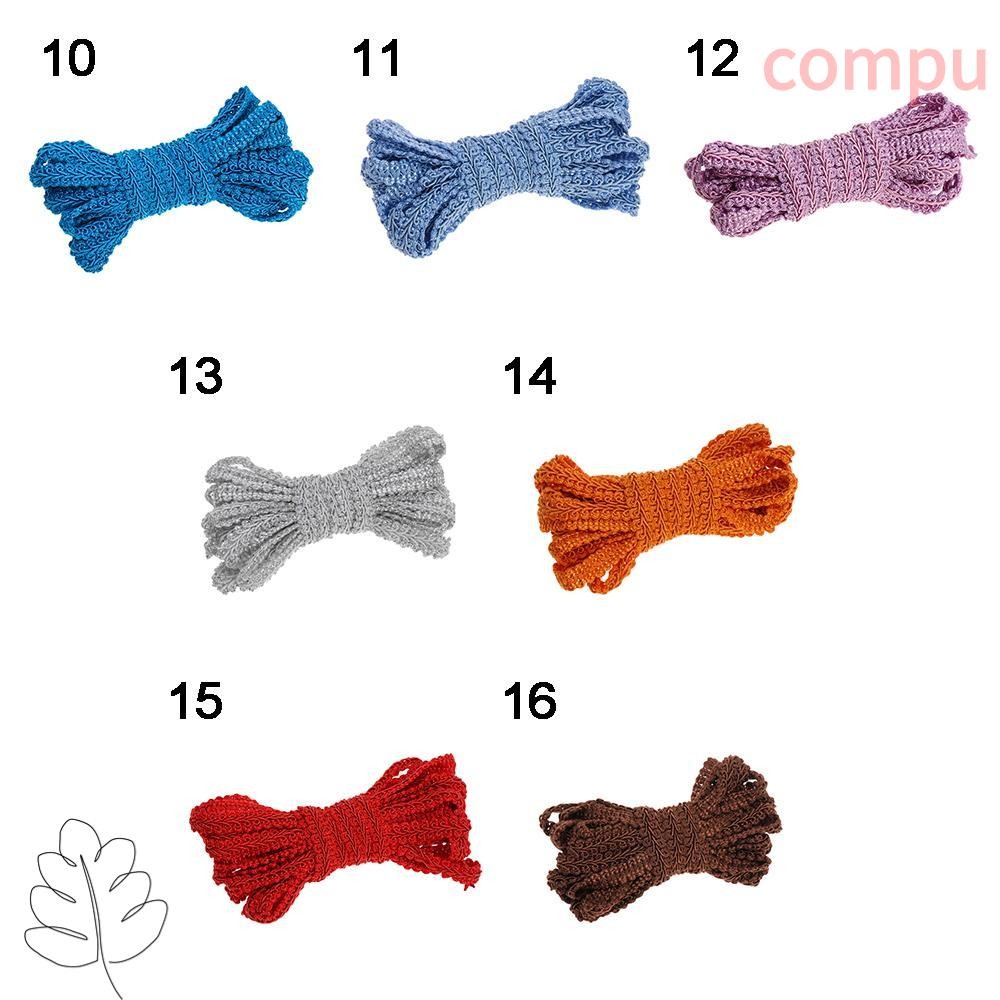 COMPU 5Yard Ren Đường Cong Ruy Băng Vải 5Yard DIY Viền Cưới