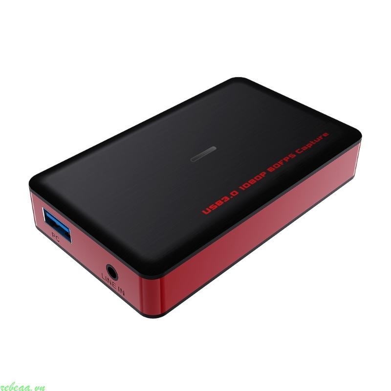 Zebeaavn 4K30fps Thiết bị ghi thẻ ghi video rõ ràng với giao diện USB3 0 Tương thích cho PC Phát són