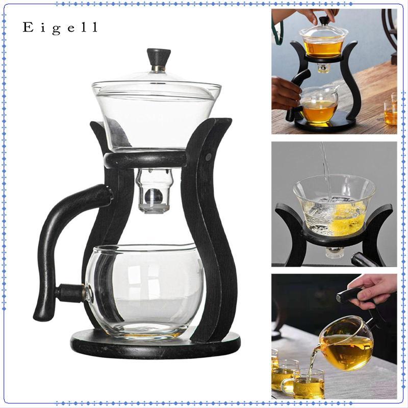 Bộ trà thủy tinh lười biếng Kungfu, Bộ trà Bộ cà phê Bộ trà Kungfu chịu nhiệt Ấm trà để trang trí bà