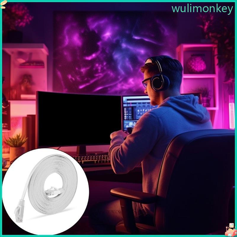 Cat6 Flat Ethernet Cable Long Slim Networking Cable for Internet Accessories