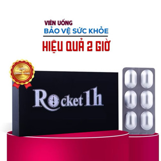 [Che Tên SP] Rocket 1h - Hộp 6 Viên - Bổ Thận Tráng Dương, Tăng cường Sinh Lý Nam