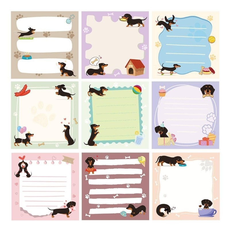 XGB 9 Chiếc Animal Note Pad Có Thể Định Vị Lại Dính Note 3x3Inch Memopad Cho Văn Phòng Trường Học Tổ