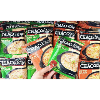 Combo 5/10 Gói cháo Chinsu story 71gr vị Cá hồi/Thịt bằm