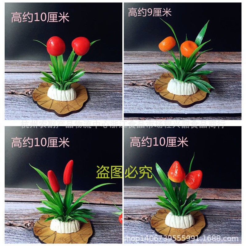 Hoa trang trí đĩa-HC